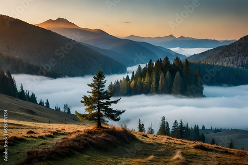 morning in the mountains