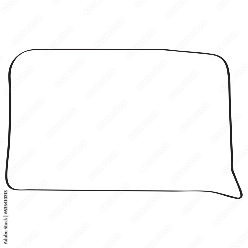 Speech bubble shape sticky note illustration Speech bubble shape sticky note illustration