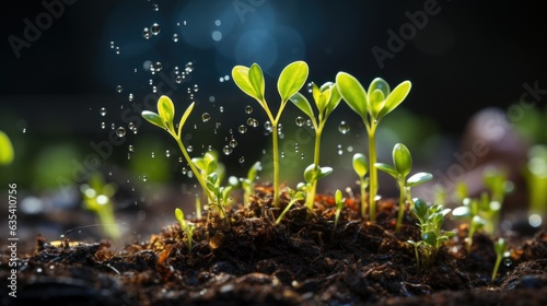 A sprouting seedling. AI generated