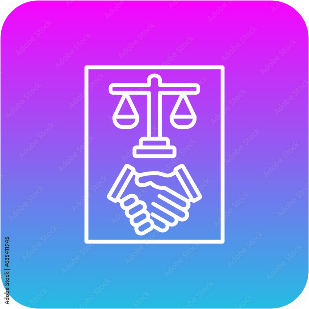 Fototapeta premium Law Icon