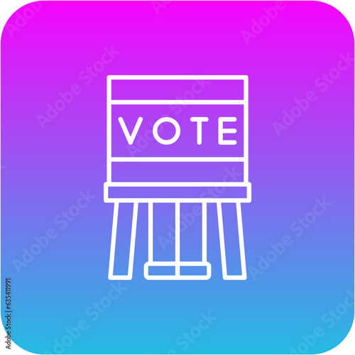 Voting Booth Icon