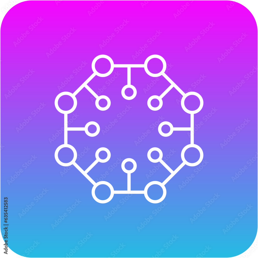 Nanotechnology Icon Nanotechnology Icon
