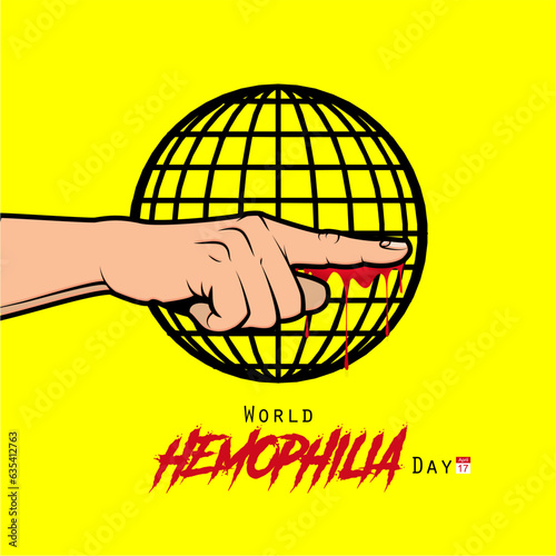 world hemophilia day vector graphic.