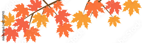 Beautiful maple for autumn season design concept element object.