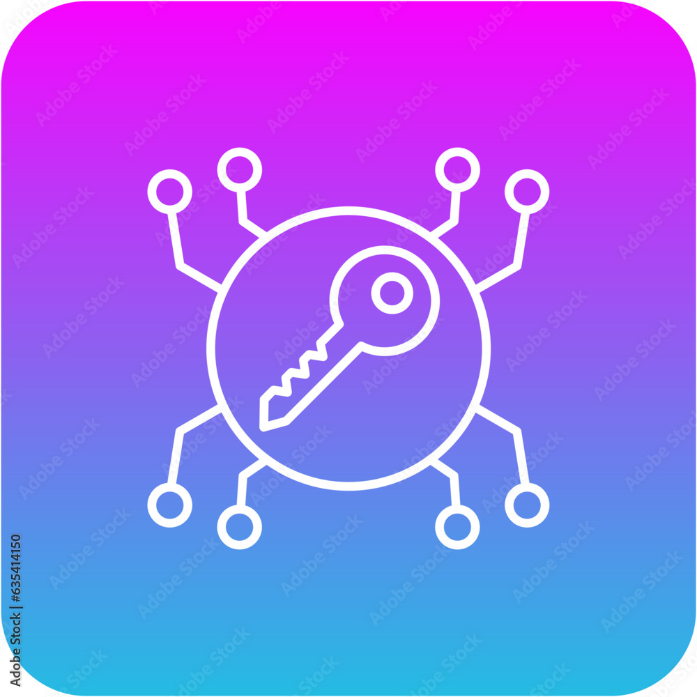 Key Encryption Icon Key Encryption Icon