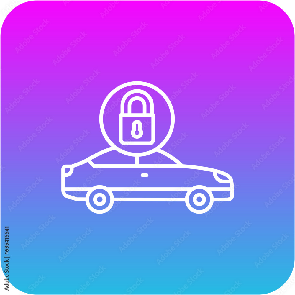 Locked Car Icon
