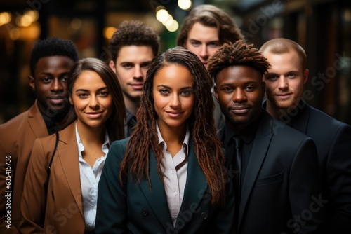 Strength in Diversity Diverse group of people united - stock photo concepts