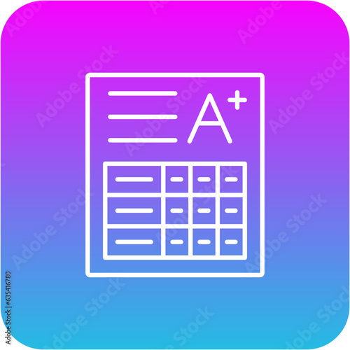 Report Card Icon