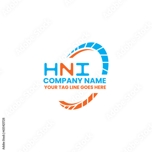 HNI letter logo creative design with vector graphic, HNI simple and modern logo. HNI luxurious alphabet design  