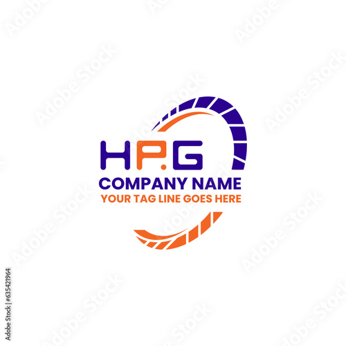 HPG letter logo vector design, HPG simple and modern logo. HPG luxurious alphabet design   photo