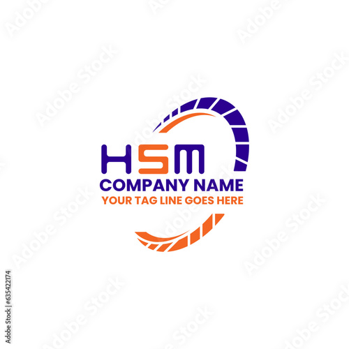 HSM letter logo vector design, HSM simple and modern logo. HSM luxurious alphabet design   photo