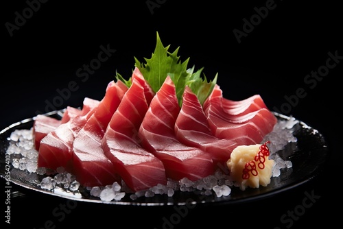 Tuna sashimi, traditional Japanese sashimi
