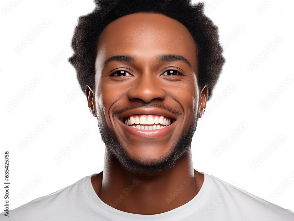 Portrait of an attractive smiling man, generative ai Portrait of an attractive smiling man, generative ai