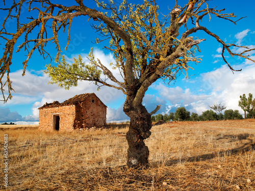 Almagro, Spain - November 9, 2022. Country house in a rural setting.