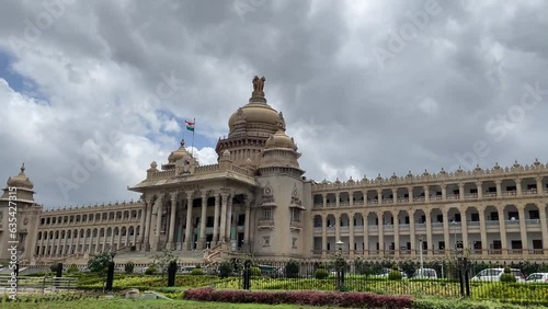 Vidhana Soudha Building In Bangalore, Karnataka, India photo