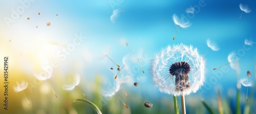 dandelion in the wind