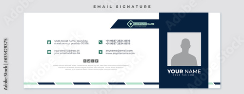 Vector modern and minimal email footer template professional design for business social media poster or banner vector file