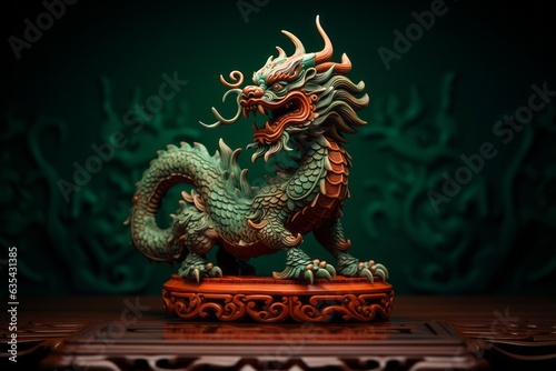 Chinese new year of the green wooden dragon