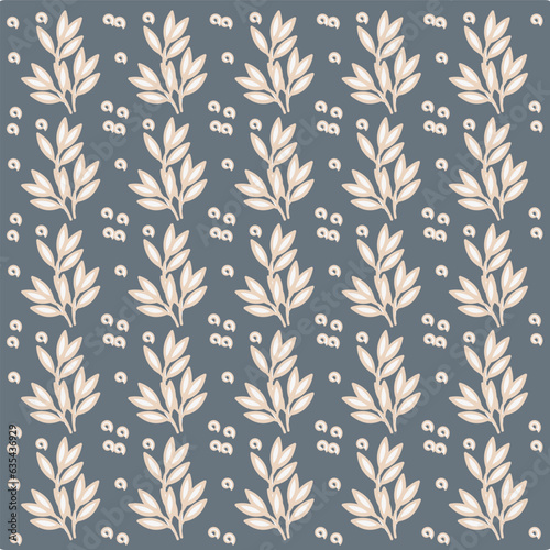 Wheat seamless pattern. Repeating malt texture. Repeated bakery background. Repeat barley grain for design print. Agriculture wallpaper. Simple bread border. Harvest ear of wheat. Vector illustration