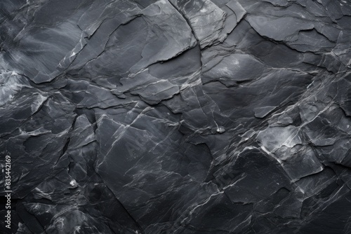 Natural black slate stone background pattern