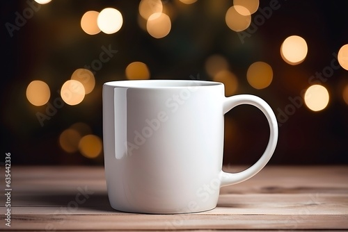 Christmas white mug mockup