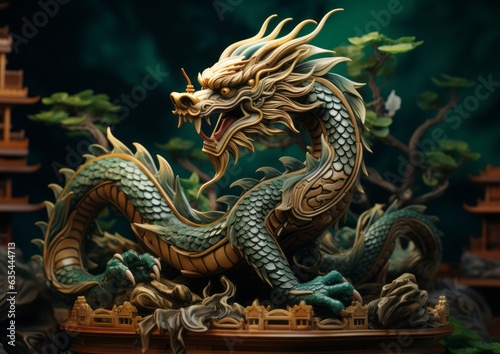 Chinese new year of the green wooden dragon © ProstoSvet