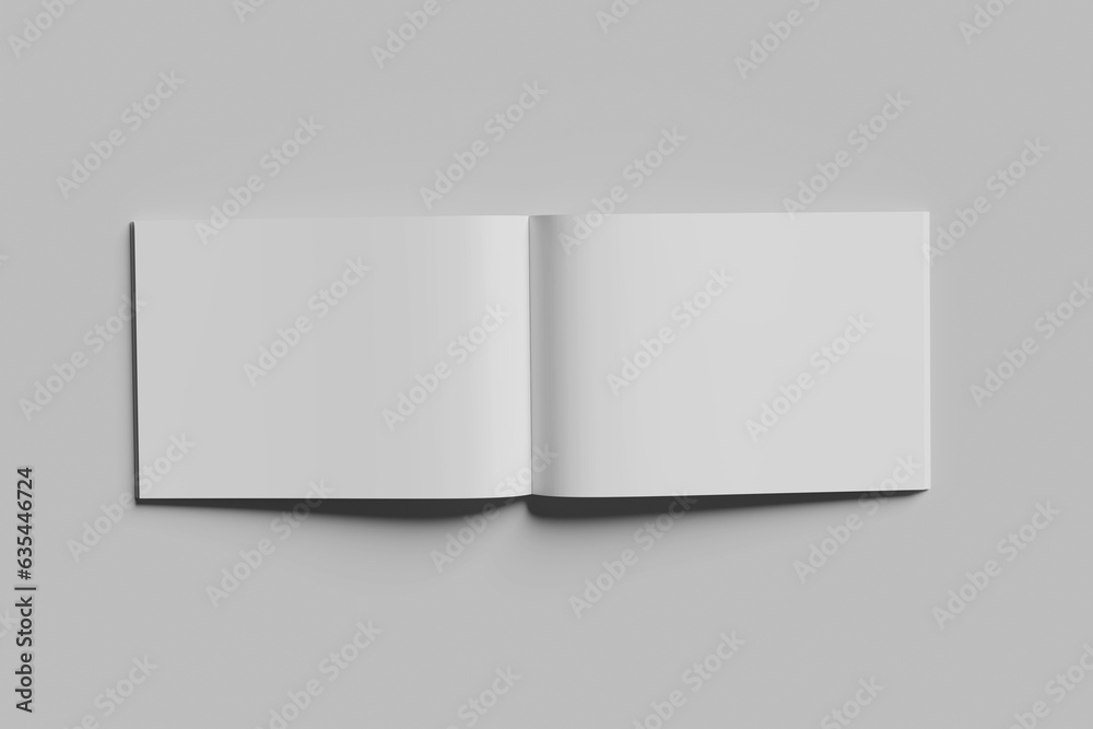 Blank Landscape Catalog magazine Mockup Blank Landscape Catalog magazine Mockup