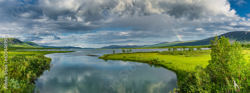 Landschaft bei Nikkaloutka in Lappland, Schweden