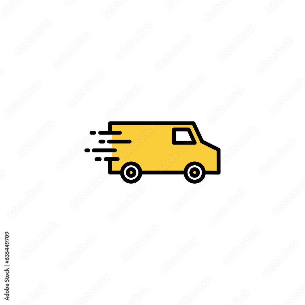 Delivery truck icon vector for web and mobile app. Delivery truck sign and symbol. Shipping fast delivery icon Delivery truck icon vector for web and mobile app. Delivery truck sign and symbol. Shipping fast delivery icon