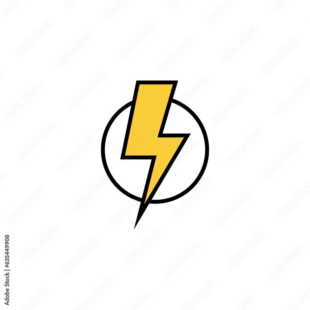 Lightning icon vector for web and mobile app. electric sign and symbol. power icon. energy sign Lightning icon vector for web and mobile app. electric sign and symbol. power icon. energy sign