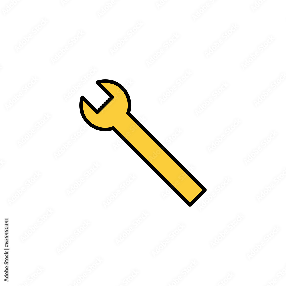 Wrench icon vector for web and mobile app. repair icon. tools sign and symbol Wrench icon vector for web and mobile app. repair icon. tools sign and symbol