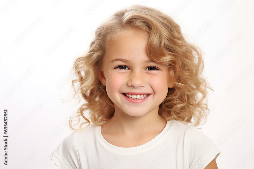 portrait of smiling young girl, ai generated portrait of smiling young girl, ai generated