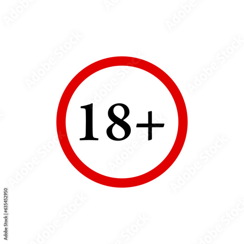 Free Download warnings minors 18 years, black red badges white - GFXLoad