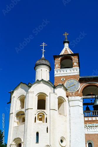 Suzdal, Russia. Spaso-Evfimiev monastery - Male monastery. Bell tower of the Nativity of St. John the Baptist photo