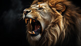 King of the Jungle Roars: A lion roars, asserting its dominance over its territory.