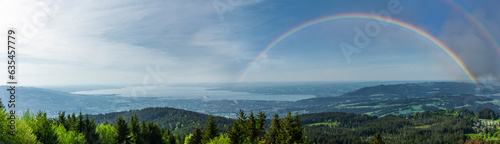 Blick auf den Bodensee ins Dreiländereck