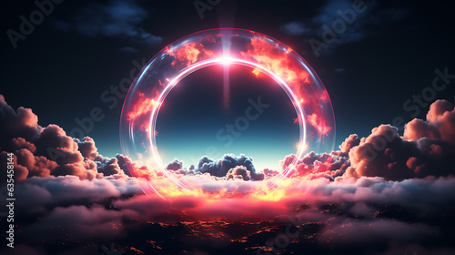 3D render  cloud abstract background