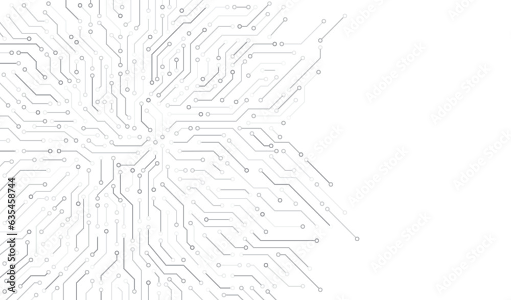 Obraz premium Circuit board. High-tech technology background. Cyber connection electronic. Networking connections background