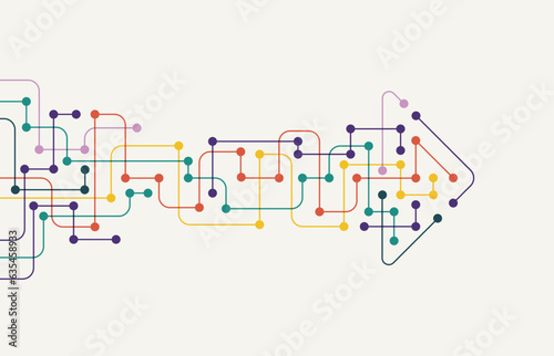 Abstract arrow direction. Technology background. High speed. Hi-tech