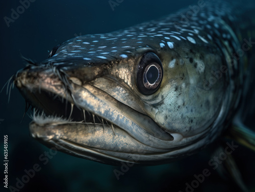 Barracuda portrait created with Generative AI technology © Denis Darcraft