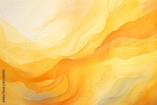 Abstract Golden Lines Watercolor Background, Generative Ai