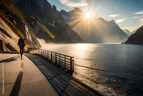 sunset on the beach