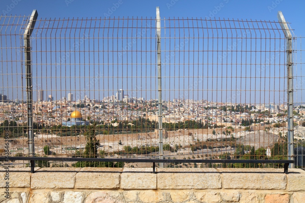 Fence in Jerusalem, Israel