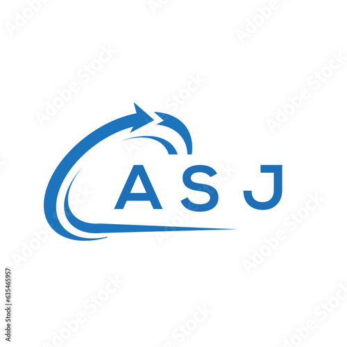 ASJ letter logo design on white background. ASJ creative initials letter logo concept. ASJ letter design.	
 photo