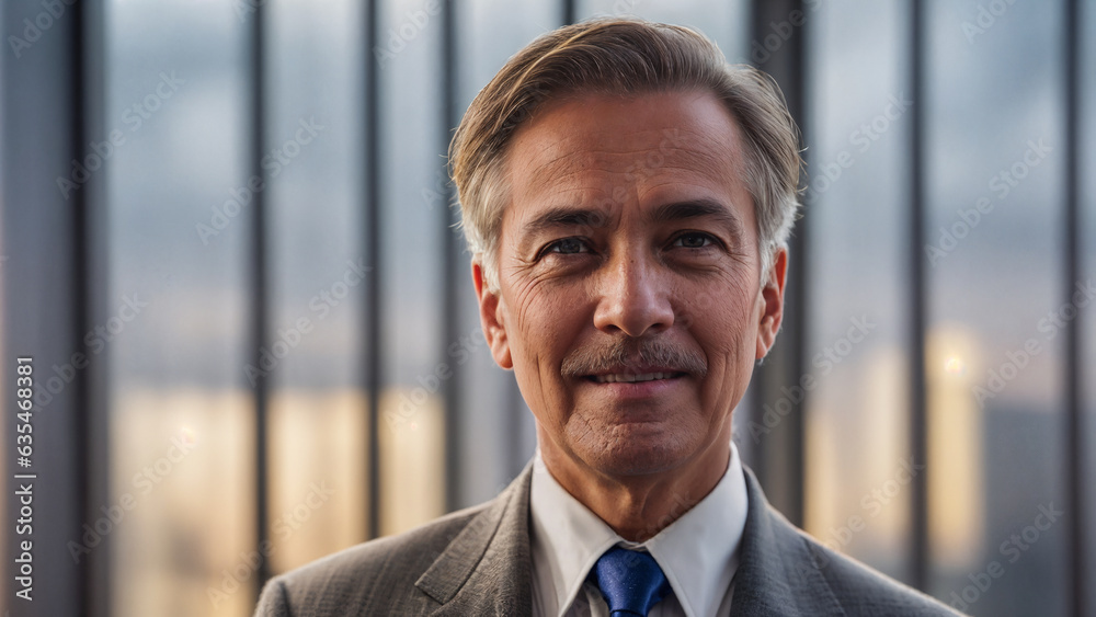 portrait of a professional businessman. Generative AI portrait of a professional businessman. Generative AI