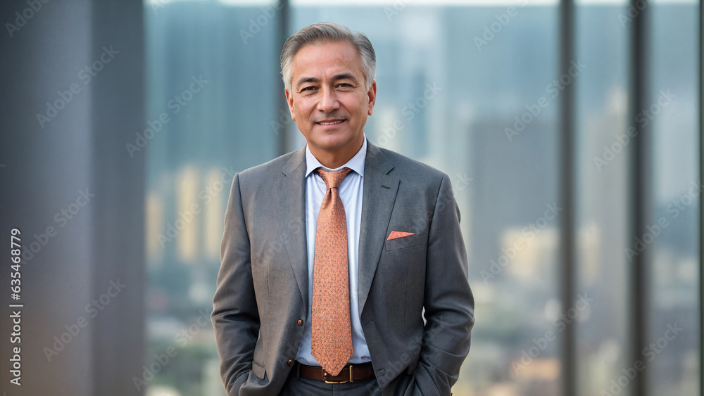 portrait of a businessman .Generative AI