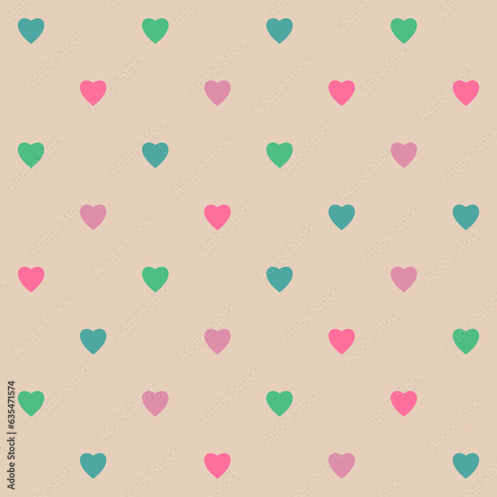 colorful heart background, beautiful heart background.