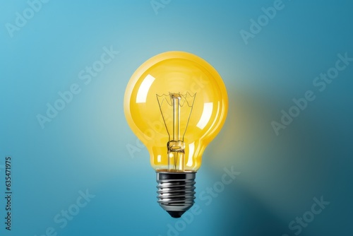Light bulb illustration, business concept, ideas and creativity. Generative AI