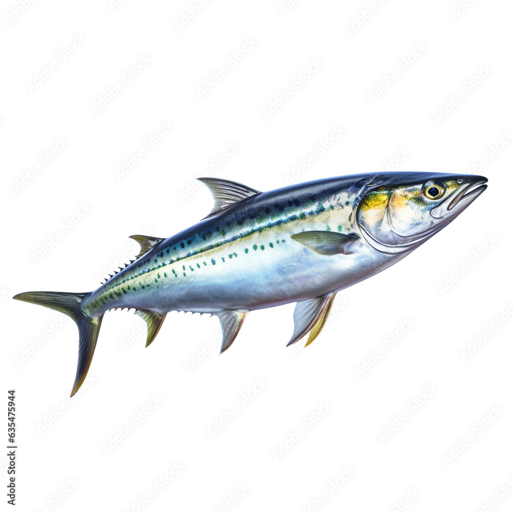 Naklejka premium Mackerel. isolated object, transparent background