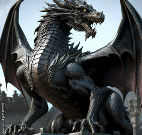 dragon statue © Edward Reporter